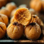 The Best No-Bake Pumpkin Cheesecake Truffles on a Plate