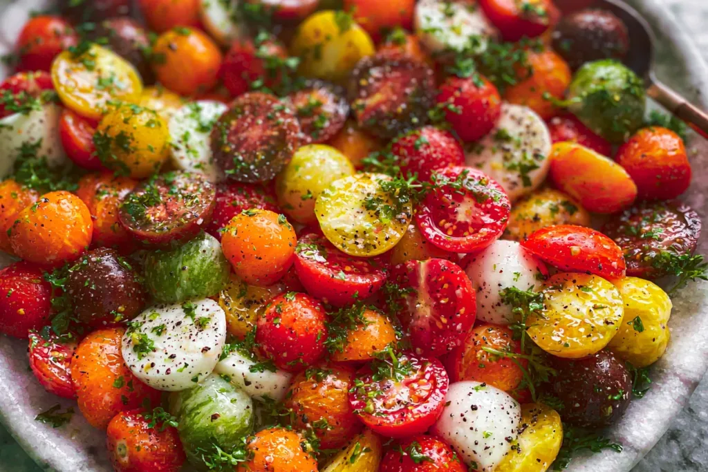 Fresh Tomato Salad with Herbs and Feta