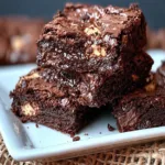 Triple Chocolate Brownies Freshly Baked