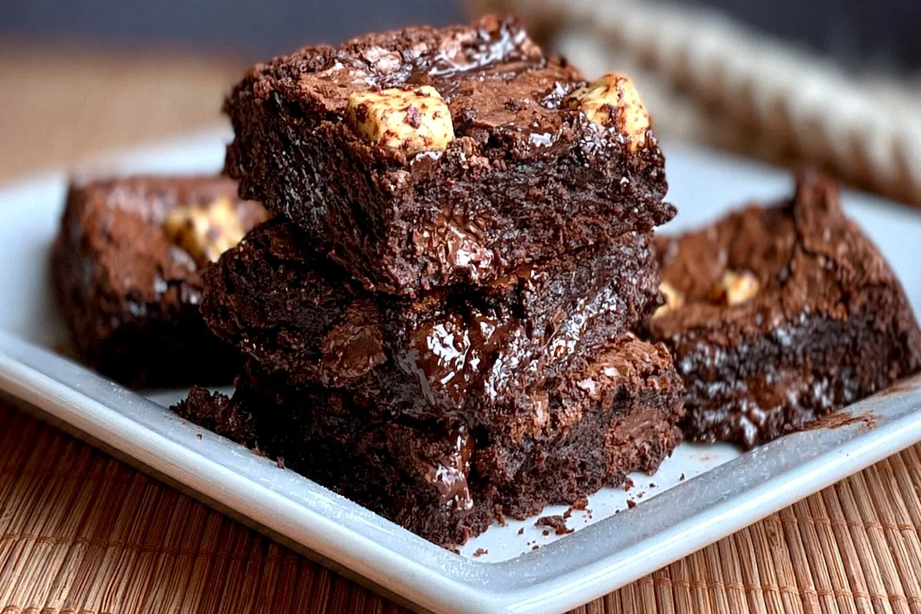 Triple Chocolate Brownies 