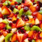 Winter Fruit Salad with Maple-Lime Dressing in a Bowl