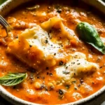 5-Ingredient Lasagna Soup Under 30 Minutes: Quick & Delicious! 5 5-Ingredient Lasagna Soup in a Bowl