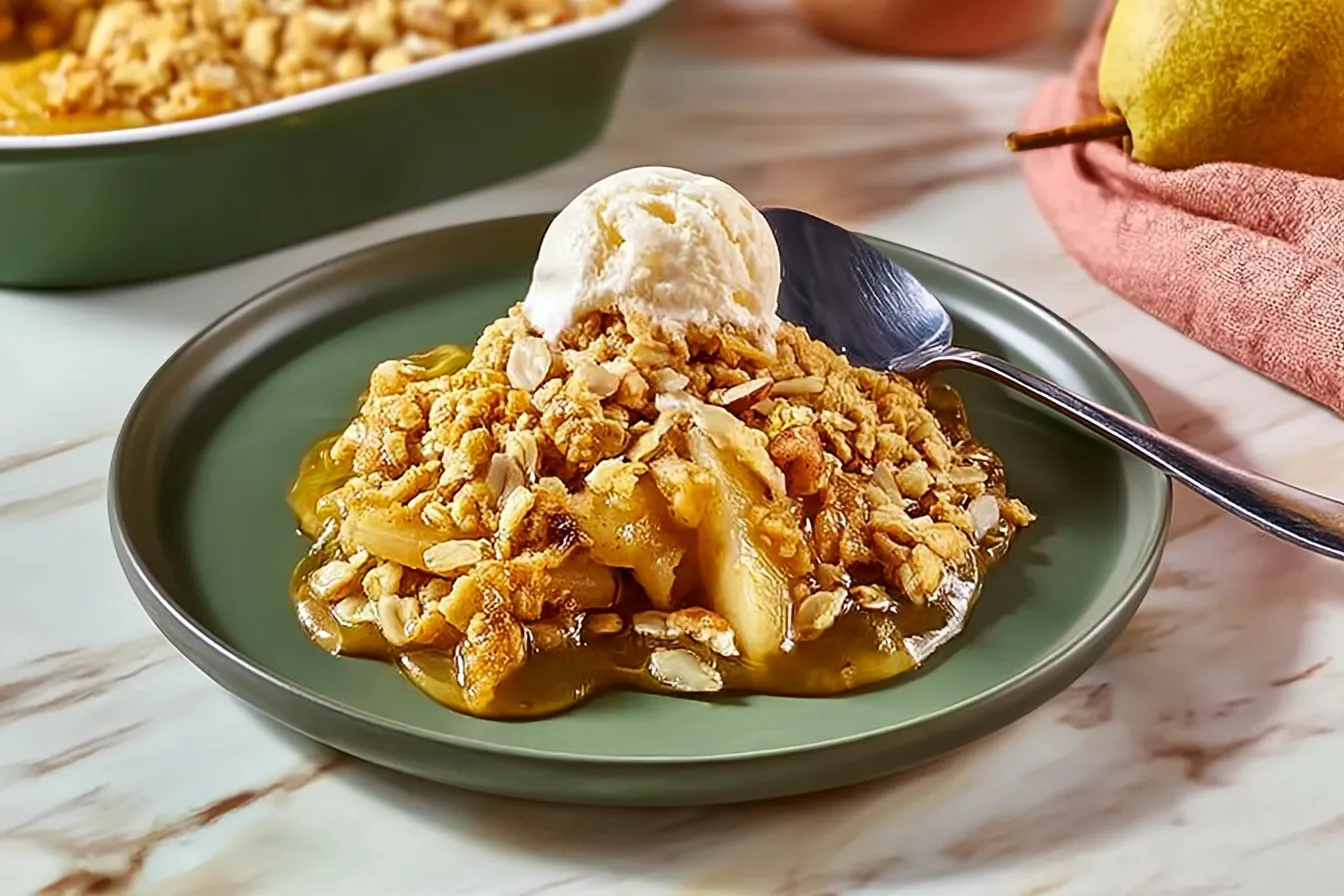 Apple and Pear Crumble 
