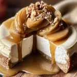 Apple Cider Cheesecake Slice
