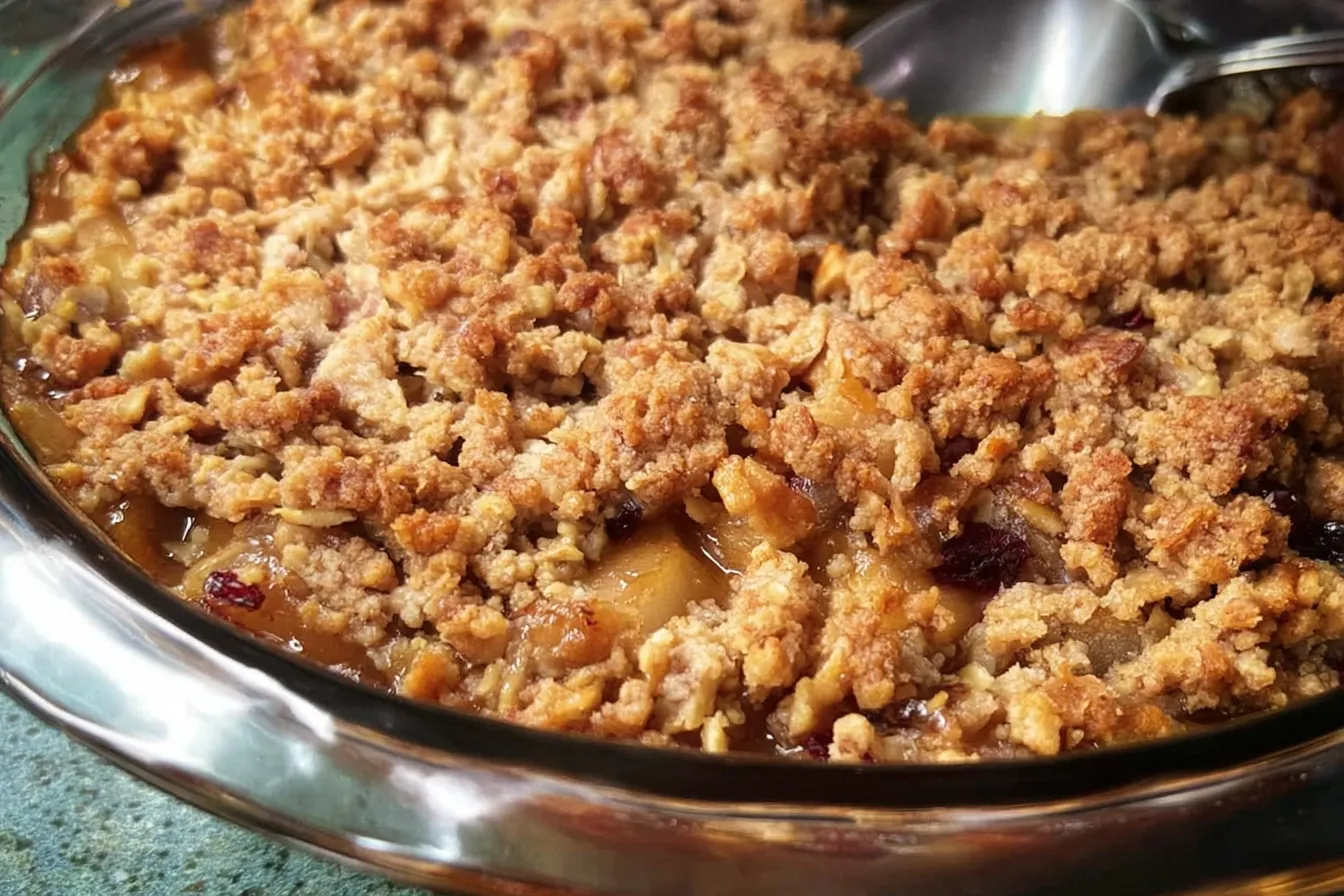 Apple, Cranberry, and Pear Crisp 