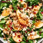 Asian Pear Salad with Walnuts and Maple Mustard Dressing