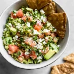 Avocado Feta Dip in a Bowl
