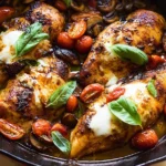 Baked Balsamic Chicken Recipe on Plate