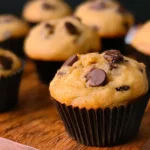 Mouthwatering Banana Chocolate Chip Muffins on a Plate