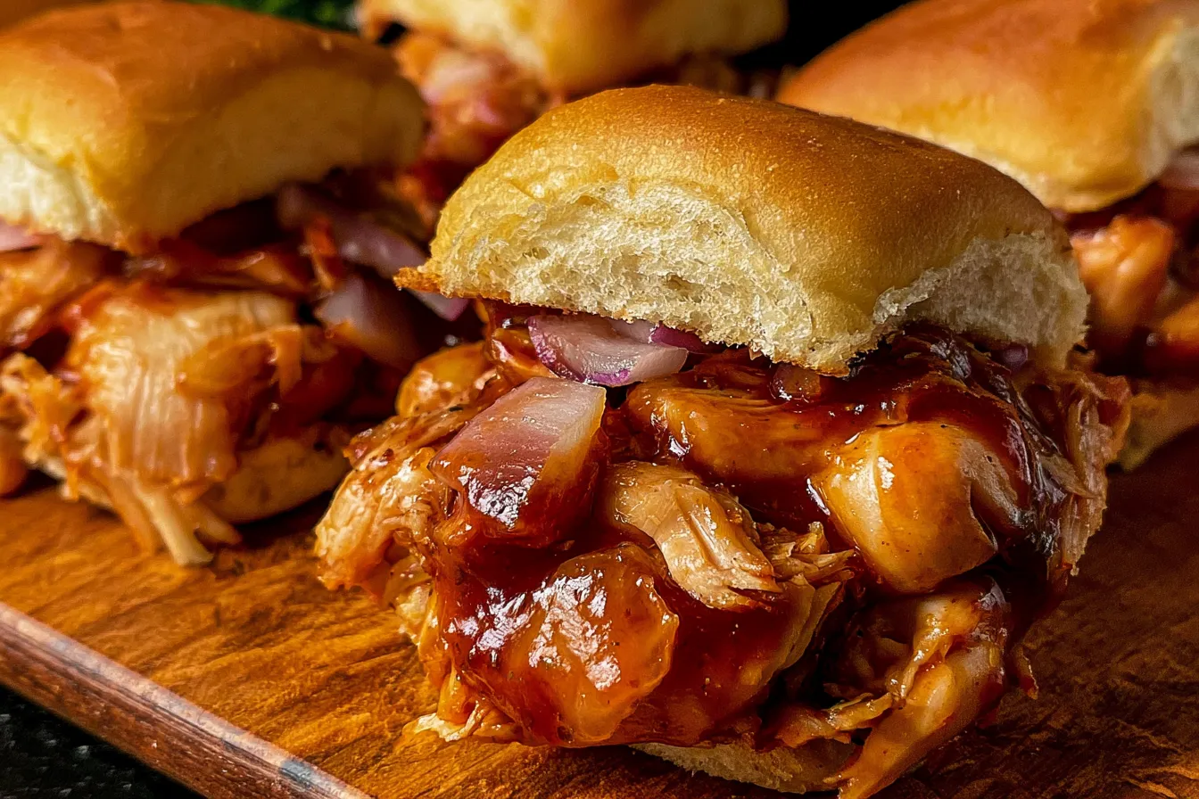 BBQ Chicken Sliders 