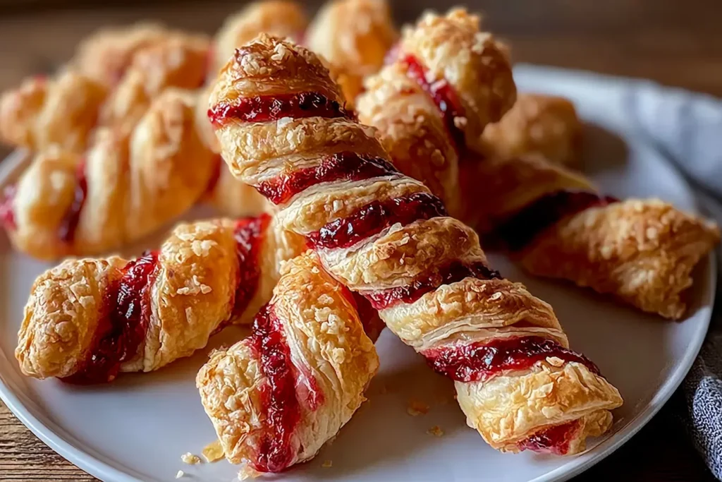 Berry Puff Twists Fresh Out of the Oven