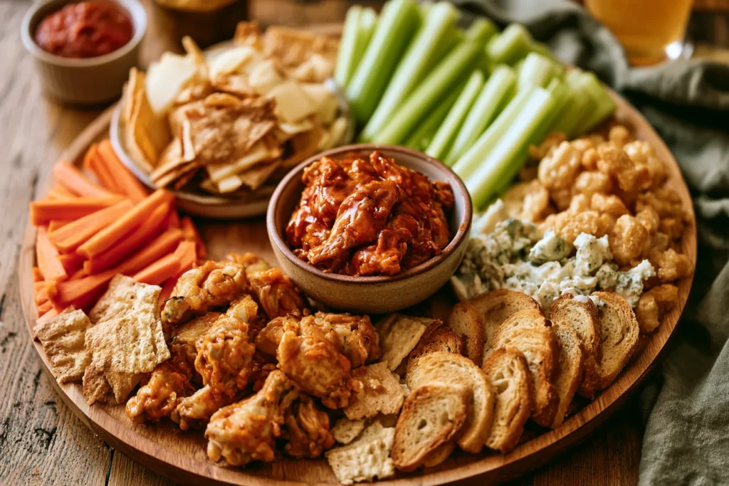 Best Easy Game Day Buffalo Chicken Charcuterie Board Recipe 3 Buffalo Chicken Charcuterie Board for Game Day