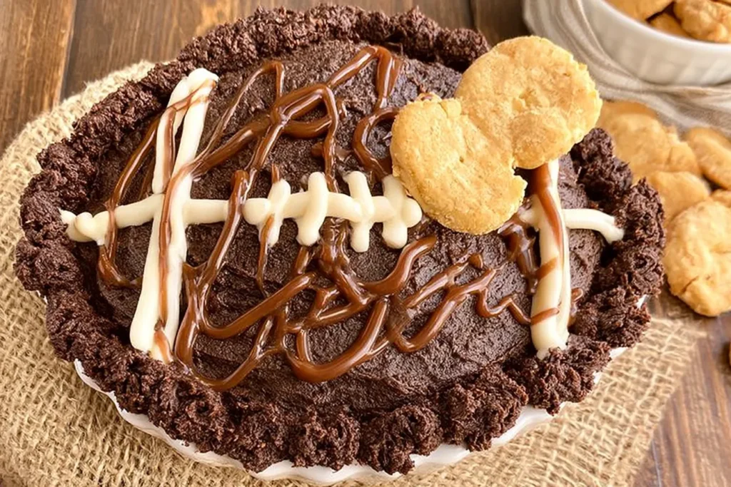 Delicious Brownie Batter Football Dip for Game Day