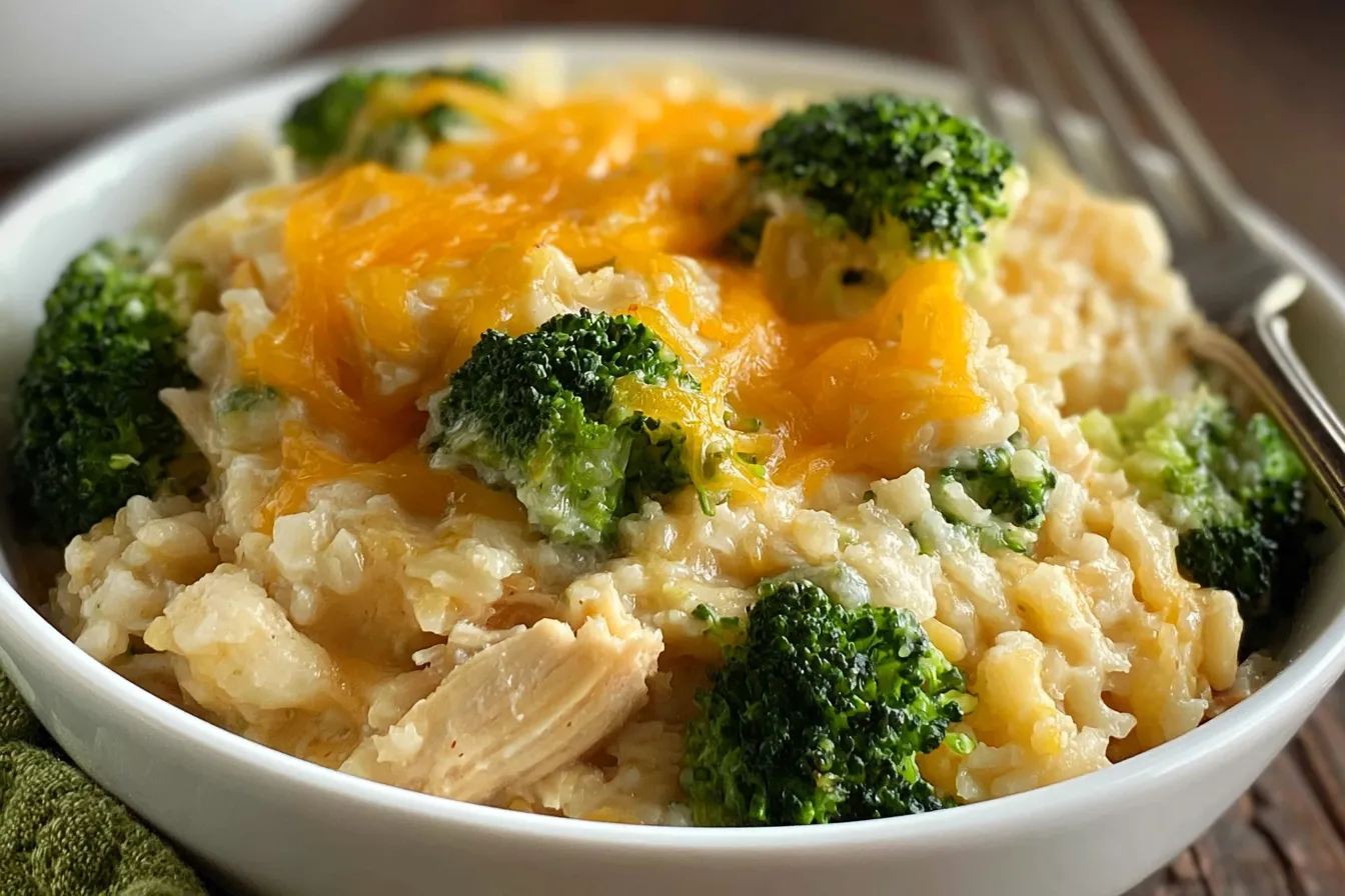 Cheddar Chicken Broccoli Bake 