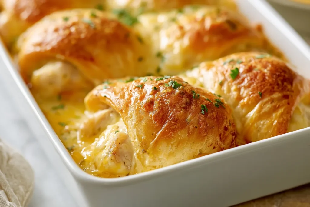 Cheesy Chicken Crescent Rolls Fresh Out of the Oven