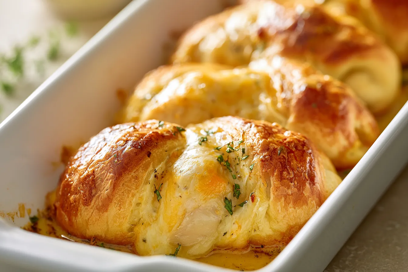 Cheesy Chicken Crescent Rolls 
