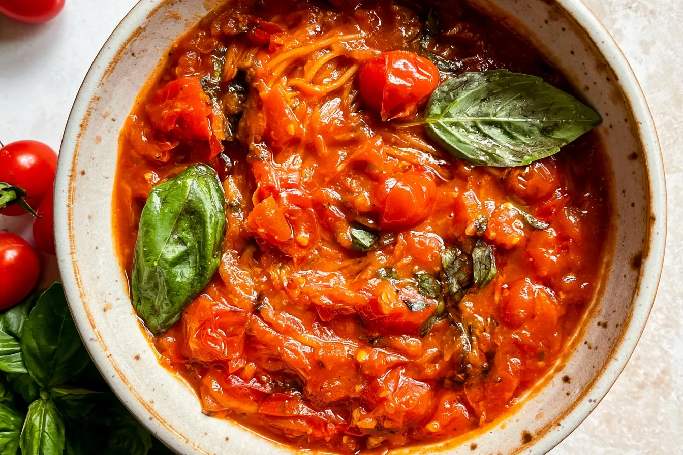 Cherry Tomato Pasta Sauce 
