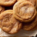 Chewy Pumpkin Snickerdoodle Cookies Freshly Baked