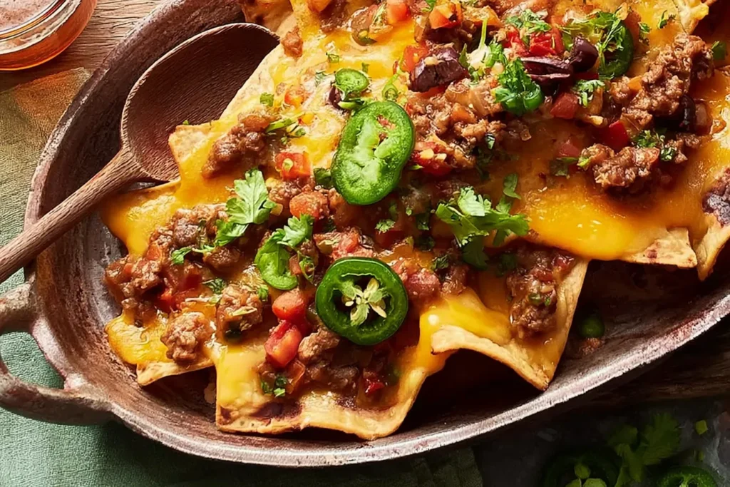 Delicious Chili-Cheese Nachos Ready to Enjoy