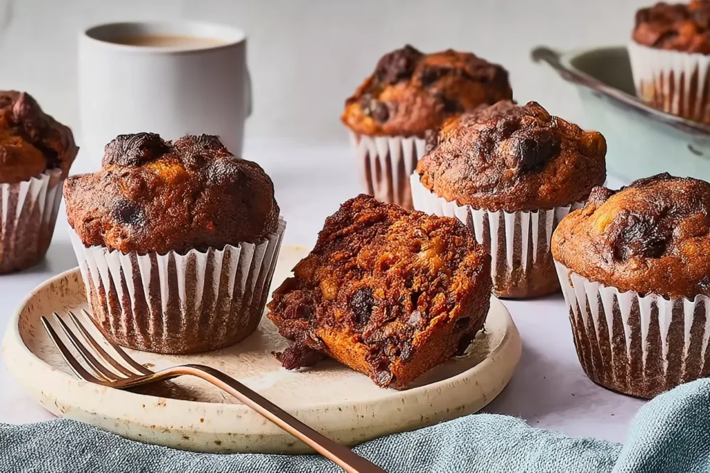 Deliciously Moist Chocolate Banana Muffins