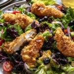 Cornmeal Crusted Chicken Salad: A Crunchy Delight! 5 Cornmeal Crusted Chicken Salad in a Bowl