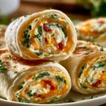 Cream Cheese Pinwheels Ready to Serve