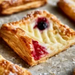 Delicious Cream Cheese Puff Pastry on a Serving Platter