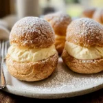 Delicious Homemade Cream Puffs Ready to Enjoy