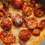 Creamy Cherry Tomato Sauce with Parmesan in a Serving Bowl