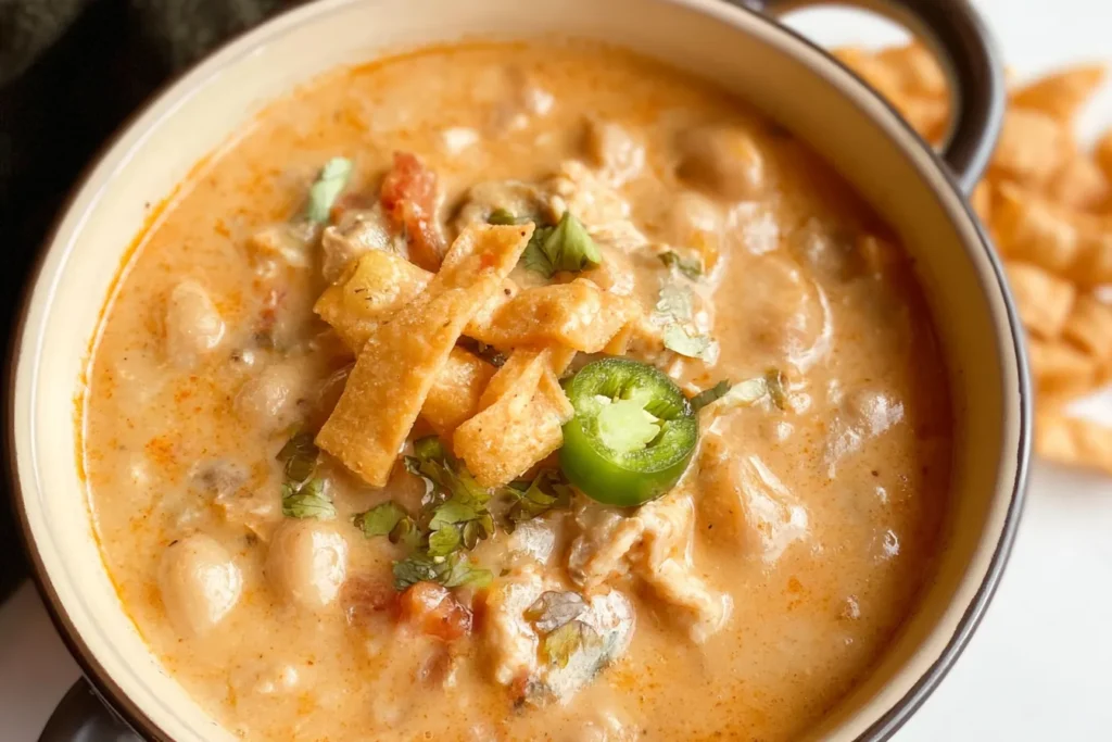 Creamy White Turkey Chili Bowl