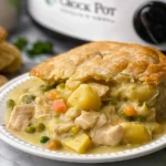Crock Pot Chicken Pot Pie Freshly Served