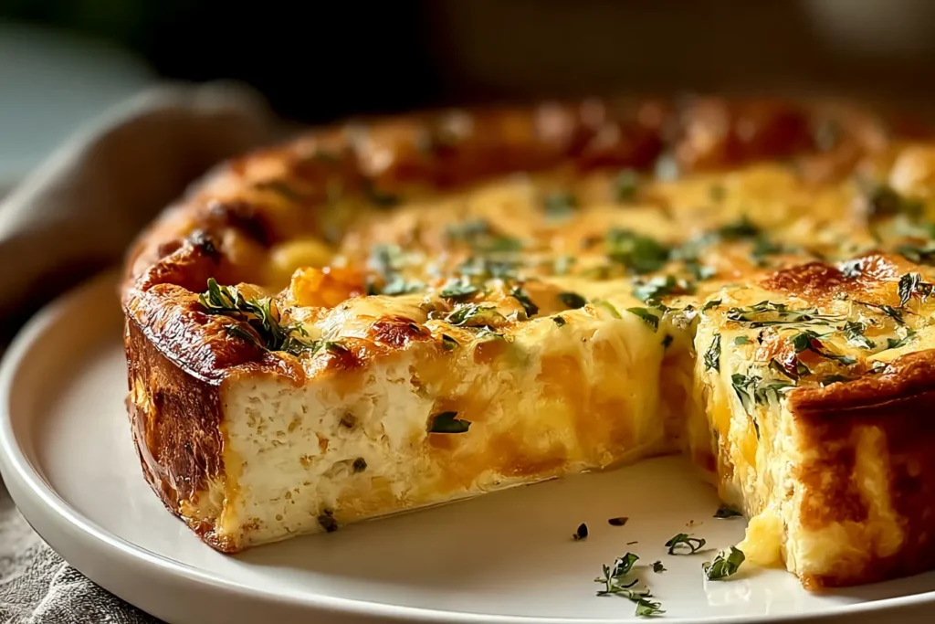 Dreamy Fluffy Crustless Quiche - So Creamy & Irresistible!