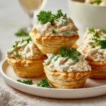 Easy Chicken Salad in Puff Pastry Cups - Tasty Appetizer