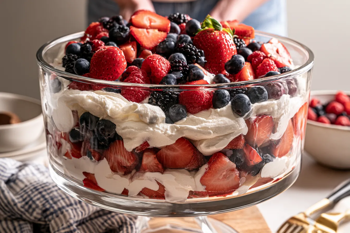 Easy No-Bake Berry Trifle: Best Labor Day Dessert