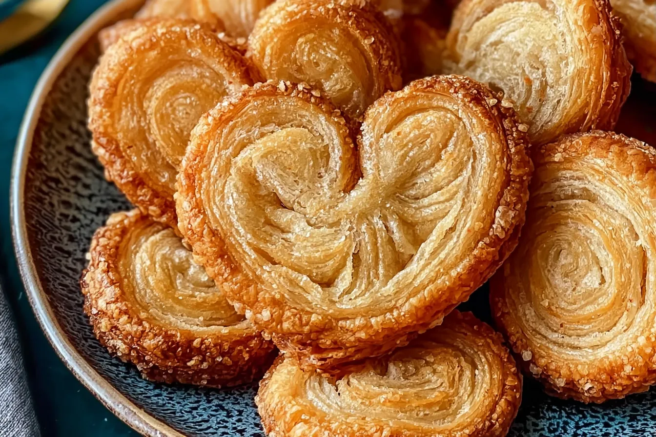 Easy Palmiers Cookies (3-Ingredient Puff Pastry) 