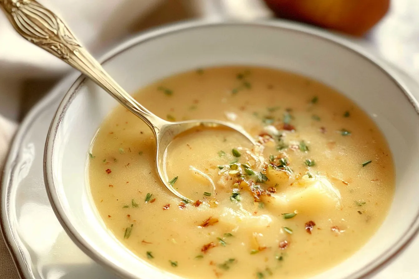 Easy Pear Potato Soup 