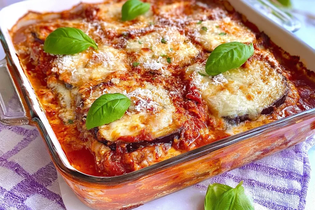 Delicious Eggplant Parmigiana Freshly Baked