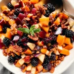 Vibrant Fall Fruit Salad with Seasonal Harvest Ingredients