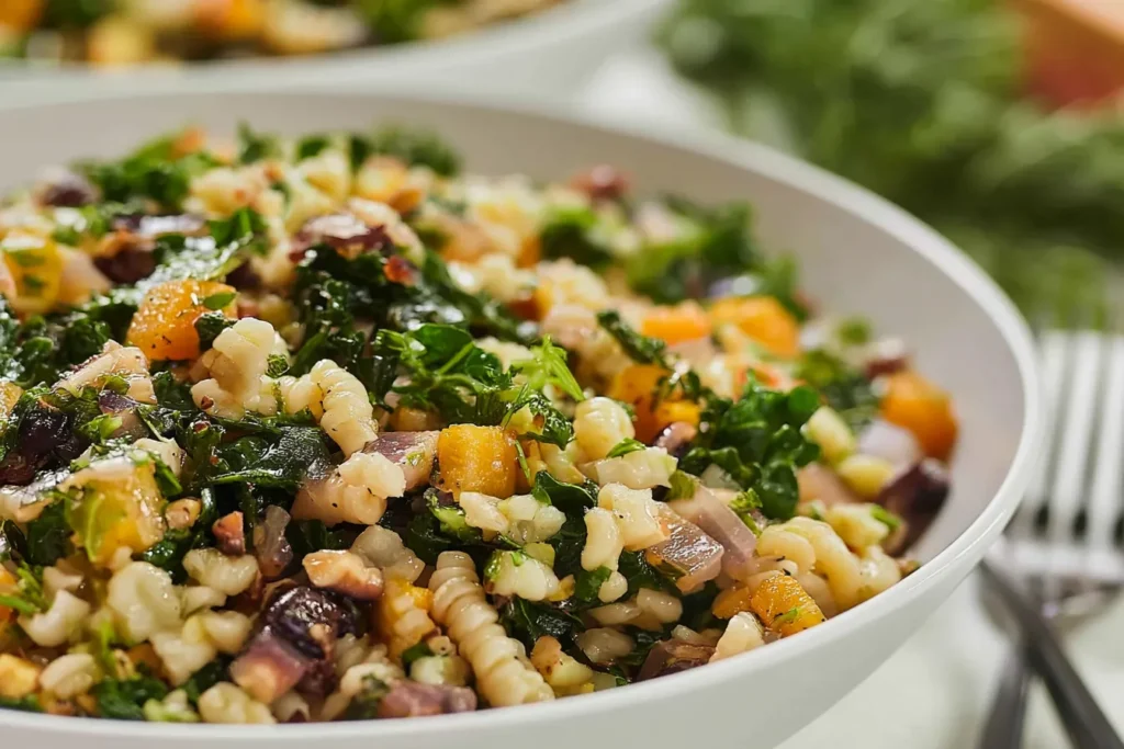 Fall Harvest Pasta Salad with Fresh Vegetables