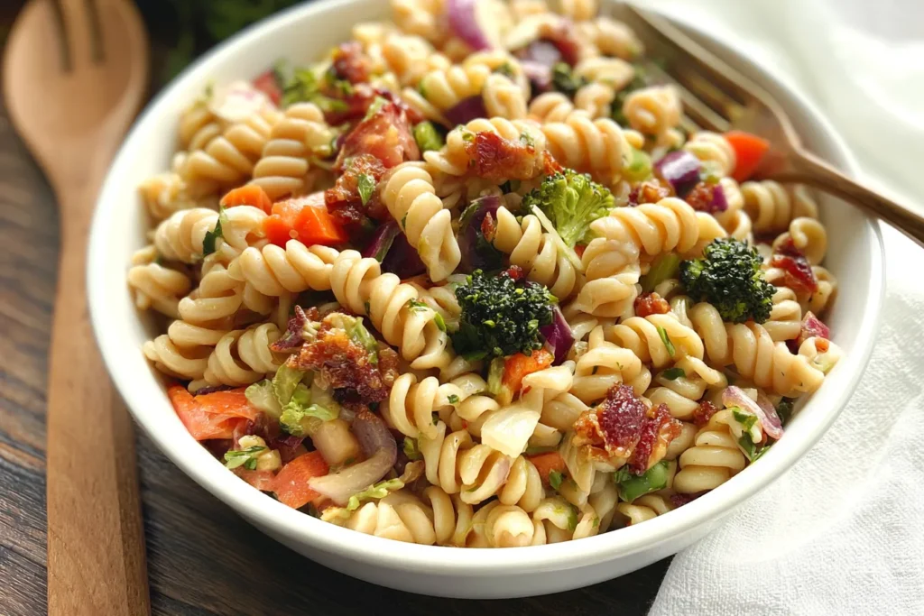 Colorful Fall Pasta Salad with Seasonal Ingredients