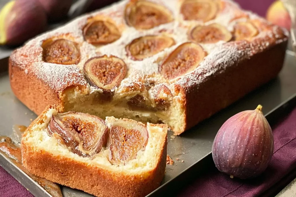 Fig-Ricotta Cake Freshly Baked