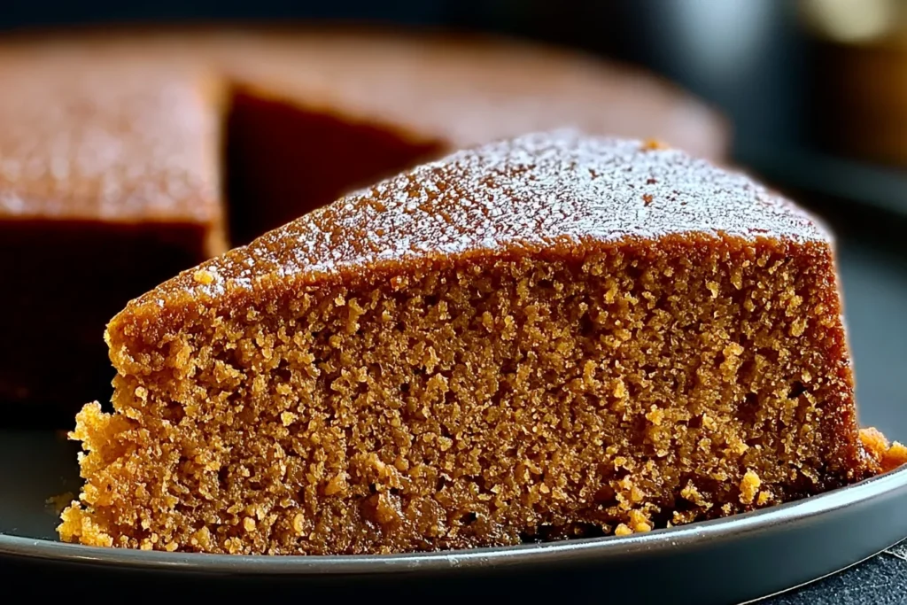 Flourless Sweet Potato Ginger Cake: A Delightful Dessert 3 Flourless Sweet Potato Ginger Cake Slice on a Plate