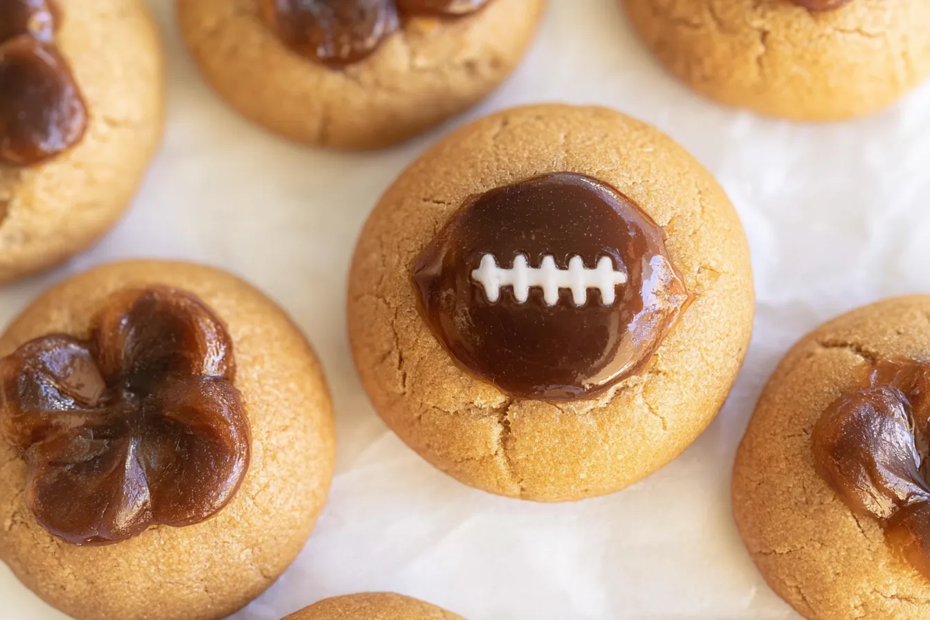 Football Blossom Cookies 
