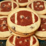 Football Double Decker Cookies on a Game Day Table