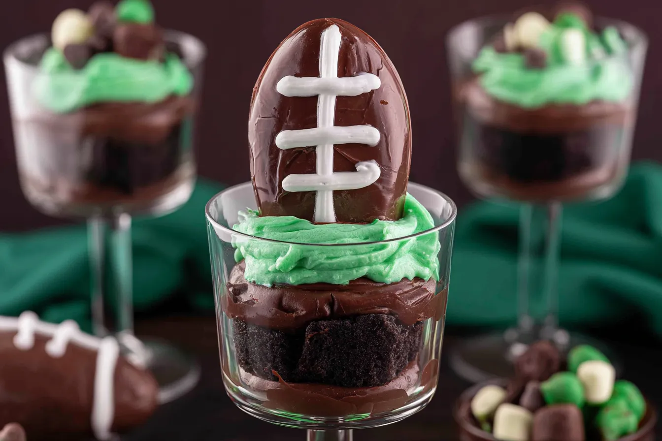 Football Themed Dirt Cups: Score Big with This Fun Treat 4 Football Themed Dirt Cups