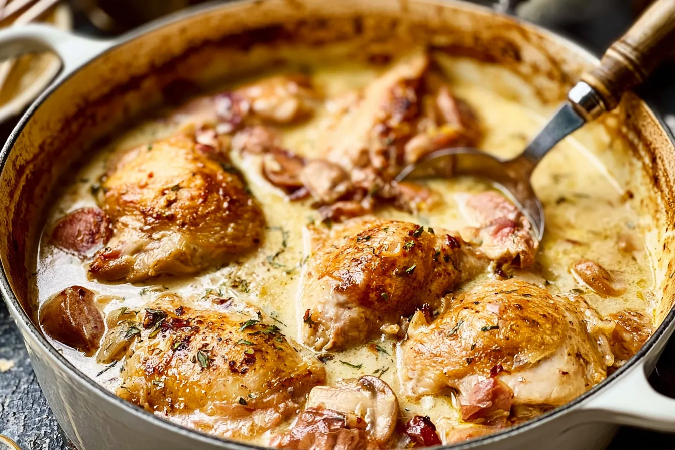 French Chicken Casserole a la Normande