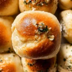 Golden Garlic Bread Rolls Fresh Out of the Oven