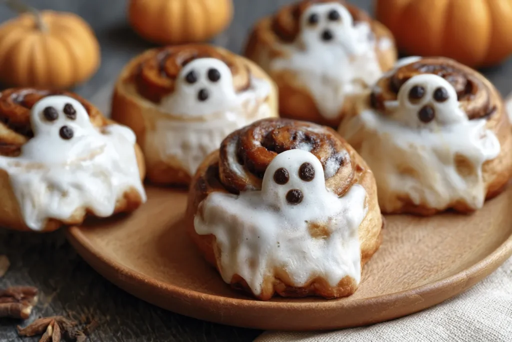 Ghost Cinnamon Rolls Fresh Out of the Oven