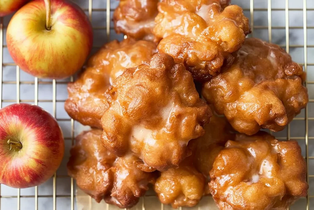 Delicious Gluten Free Apple Fritters on a Plate
