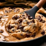 Gooey Football Chocolate Chip Skillet Cookie – Best Ever! 5 Gooey Football Chocolate Chip Skillet Cookie Freshly Baked